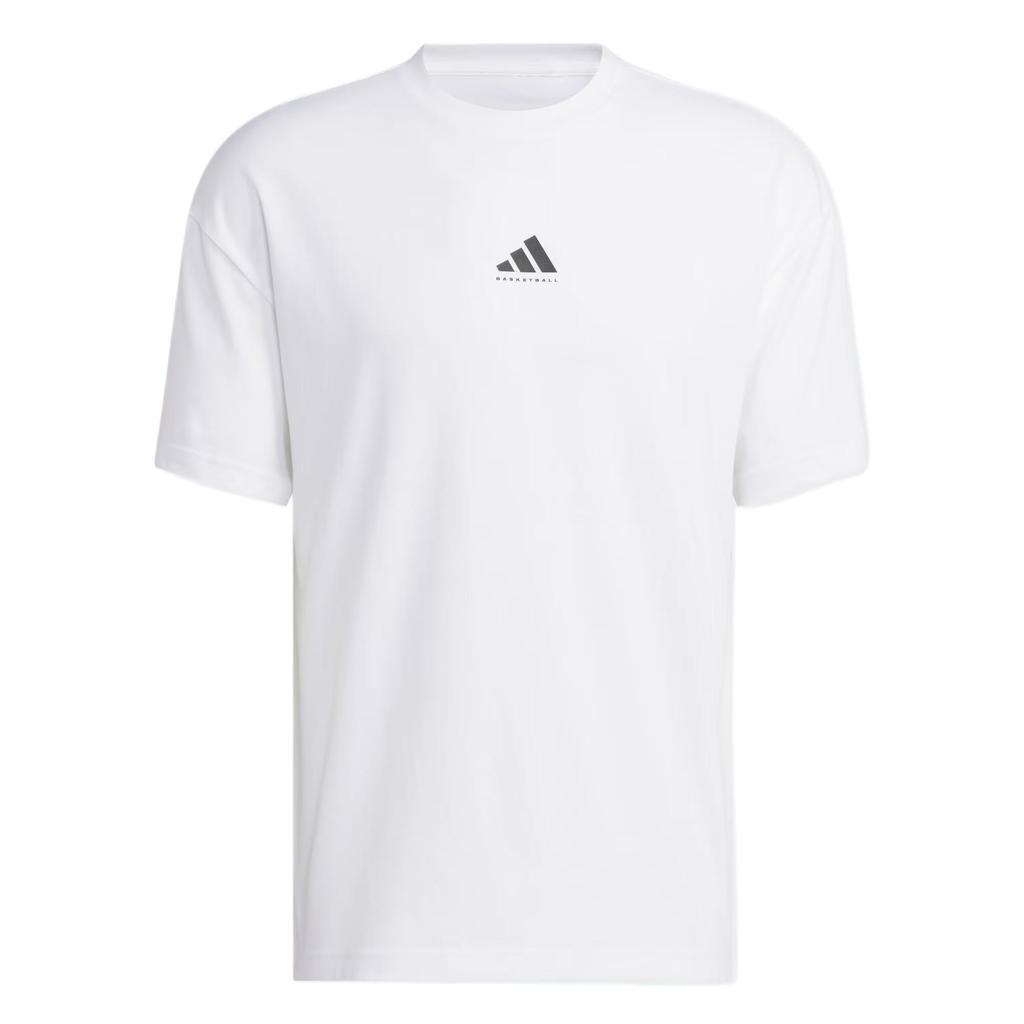 Adidas Select Foundation T-Shirt Comfortable Breathable Soft Skin-Friendly Short Sleeve Men Tops White JN7115