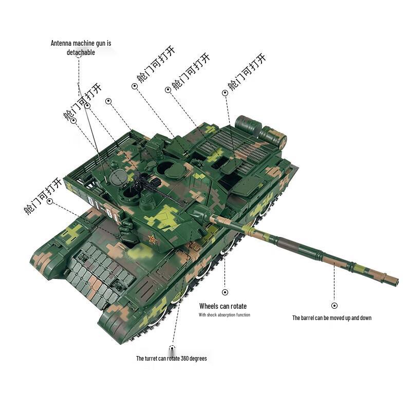 Die-cast Military Tank Model Set