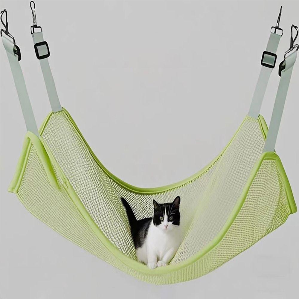 Hangable Pet Hammock Breathable Pet Sleeping Resting Bed Sturdy Cat Dog Hanging Nest  Indoor