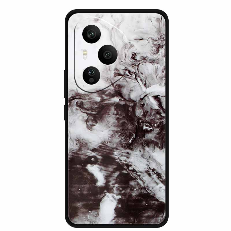 For Honor 400 Pro 5G Case Honor 400 5G Marble Painted Silicone Back Cover Cases for Honor 400 Pro/ 400 TPU Black Case 400 Pro 5G