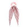 Hair Rope Dot Print Pleated Ribbon Hair Tie No Damage High Elasticity Ponytail Holder Lightweight Daily Hair Accessory