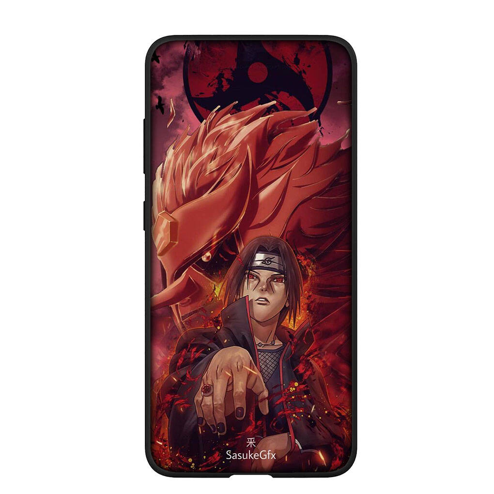 Phone Case for iPhone 17 15 16 Plus XR Redmi Note 14 12 11 13 Pro Max Huawei P30 P20 Lite OPPO A60 A40 A80 A18 A16 Akatsuki Naruto Itachi Uchiha Cover