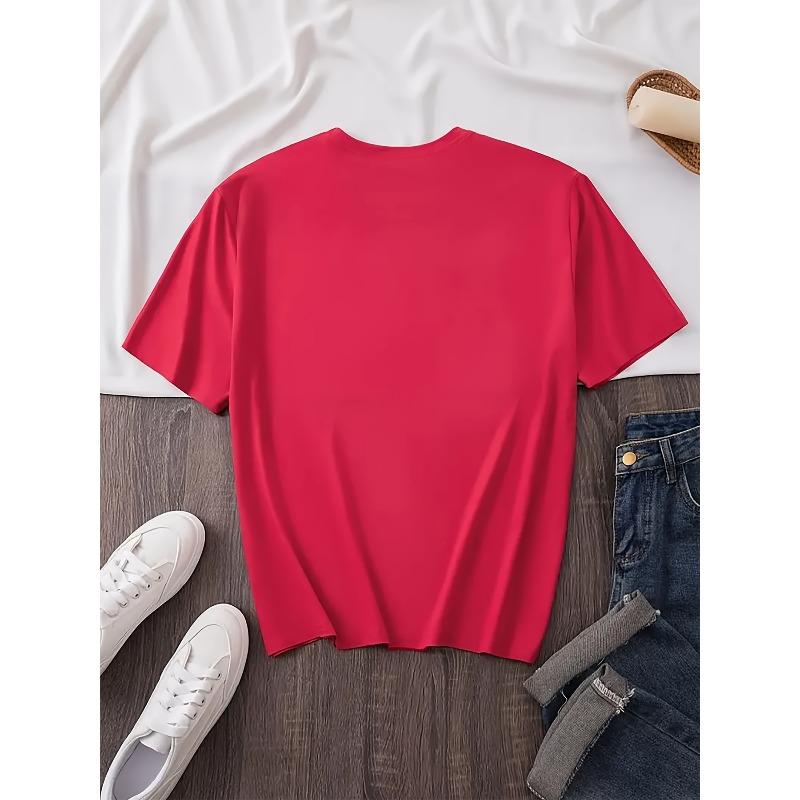 European Size Womens Elegant Polyester Letter Print Crew Neck Long Sleeve Casual Top Knit Fabric 180gsm All Season Regular Length Spring Fall Fashion