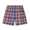 Yiershuang Men's 100% Cotton Woven Plaid Boxer Briefs (3-Pack)