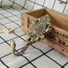 2Pcs Rose Pattern Vintage Bronze Gold European Zinc Alloy Curtain Holdbacks Decoration Hook Wall Hooks For Cloth Hat Drapery