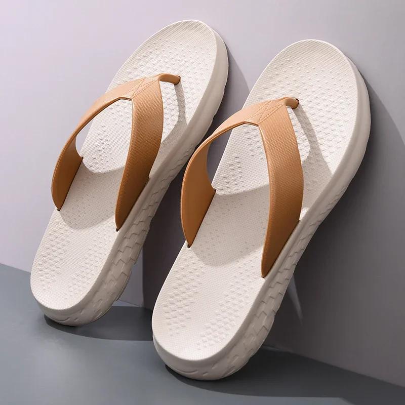 2026 New Summer Shoes Men Slippers All-match Beach Slippers Outdoor Anti-slip Mens Flip Flop Sandals Male Casual Sandals