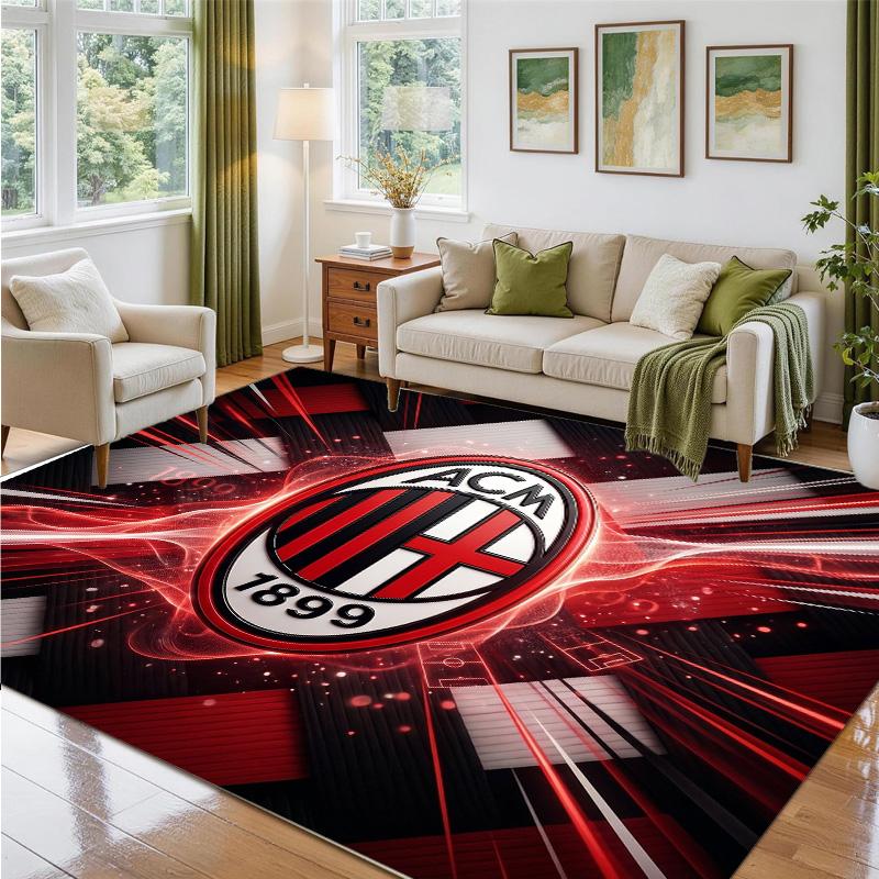 AC Milan Design Crystal Velvet Rug Soft Decorative Mat for Bedroom Entrance
