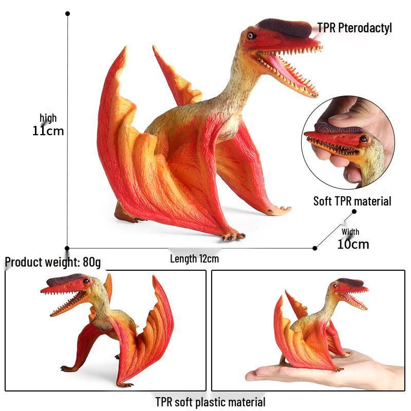 Kids' Marine Animal Model Stress Relief Toy Set: Pufferfish, Octopus, Crab, Shark, Dunkleosteus