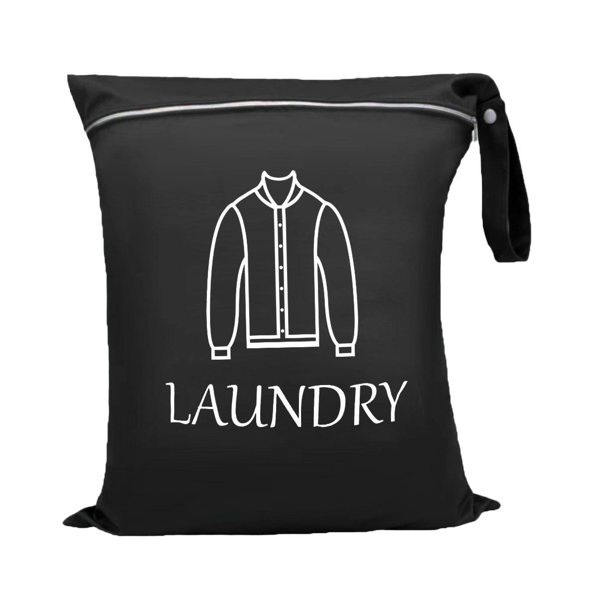 Водонепроницаемый многоразовый дорожный мешок для стирки: Большой Влажный/Сухой, Моющийся на молнии.