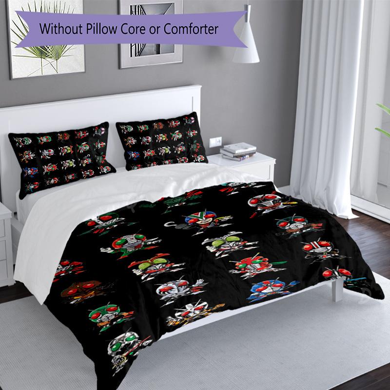 3pcs UFO Robo Grendizer3 pattern bedding set duvet cover set includes duvet cover &pillowcases, perfect all season bedroom decoration & gift
