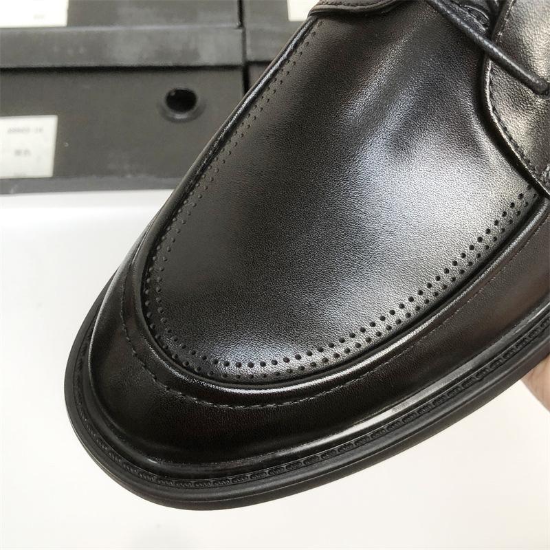 Work Leather Shoes Men'S Business Dress Leather Breathable Casual Suit Groom Wedding Shoes Men'S Leather Shoes Winter