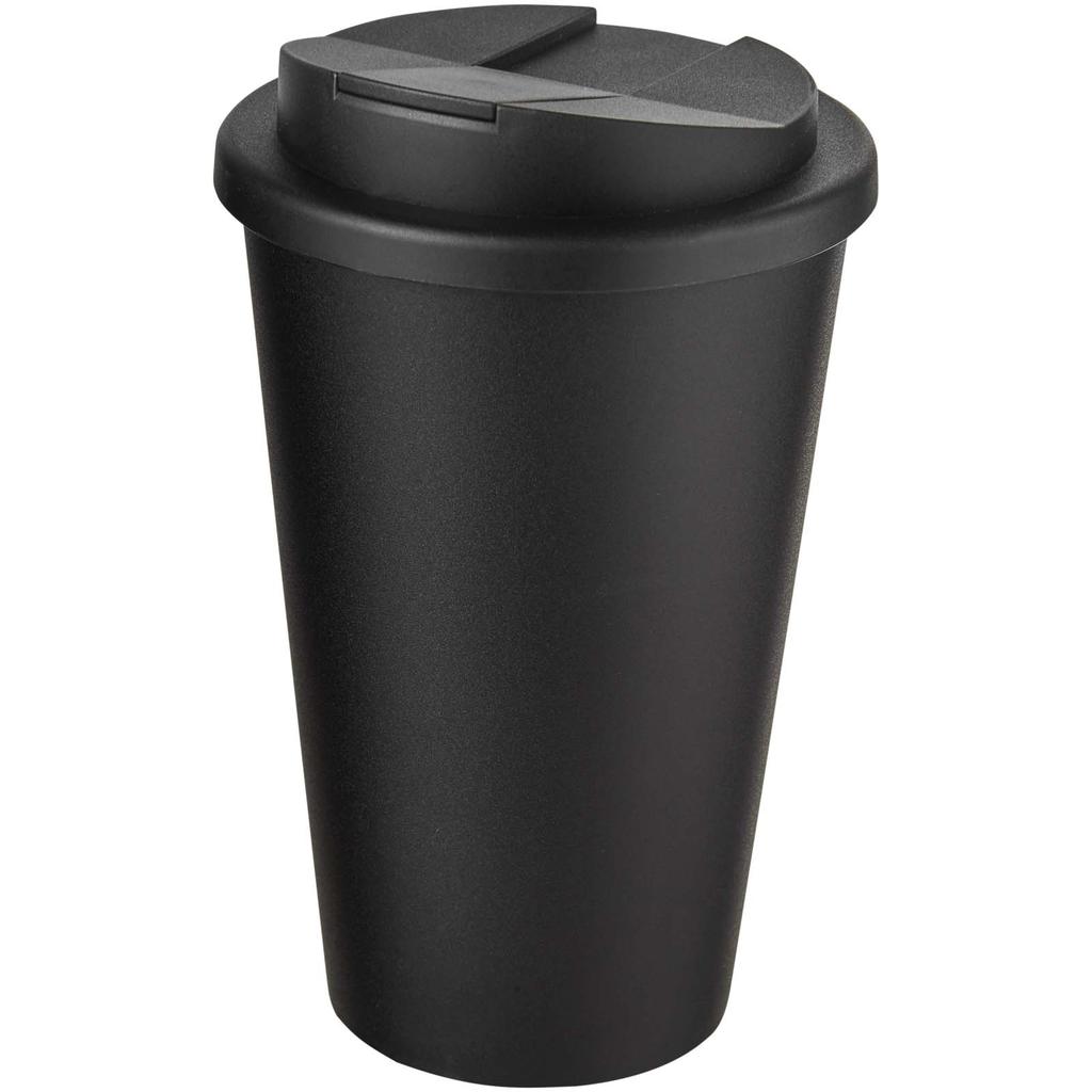 Americano "Eco" 350 ml thermal tumbler with spill-proof lid Solid black