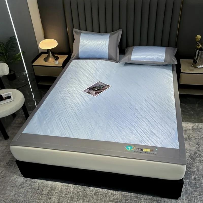 Jacquard Ice Silk Mat Bed Maternal and Infant Grade Ice Silk Summer Air Conditioning Mat Machine Washable