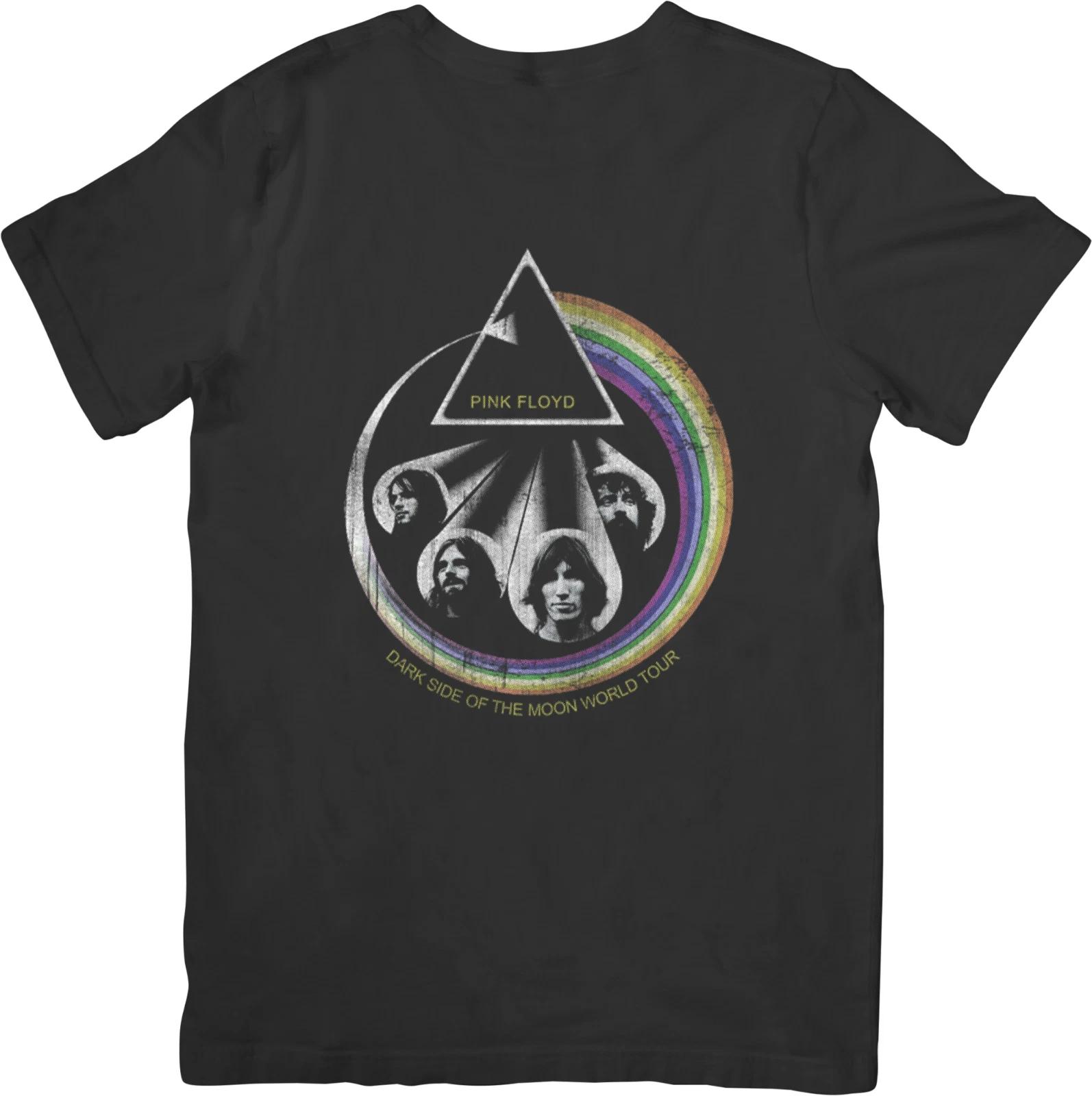 

Pink Floyd 1 Музыка Унисекс Футболка из Качественного Хлопка Черная L