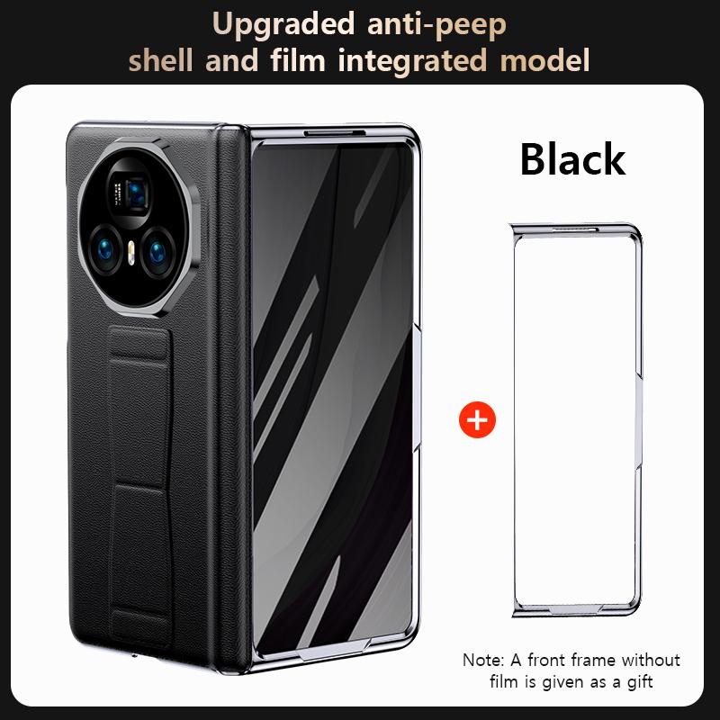 Leather Phone Case for Honor Magic Vs3 V2 Vs2 Magnetic Wrist Strap Stand Kickstand Cover With Anti-peeping Protection Flim