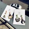 Sweet Asymmetric Enamel Cute Zinc Zinc Alloy Animals pendants earrings Cup Cat Stud Earrings Light Bulb Cat