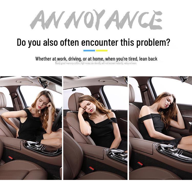 Memory Foam Car Seat Neck & Lumbar Support Pillow for Maybach, BMW, Tesla