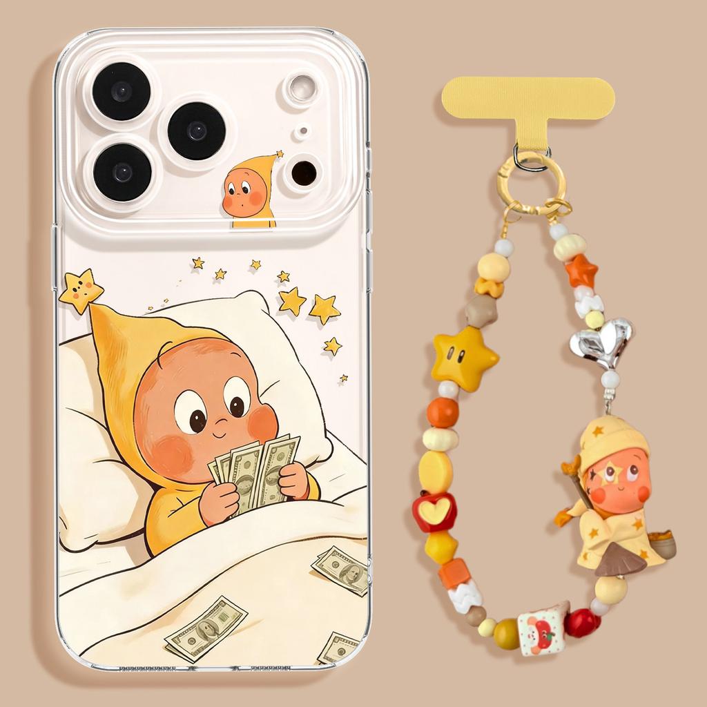 Mobile Phone Case with Lanyard, Suitable for Iphone11 Counting Doll 11promax Silicone 11 Apple 11 Looks Good 11 Sets