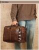 Genuine Leather Multifunctional Travel Bag: Expandable Outdoor Casual Backpack Briefcase