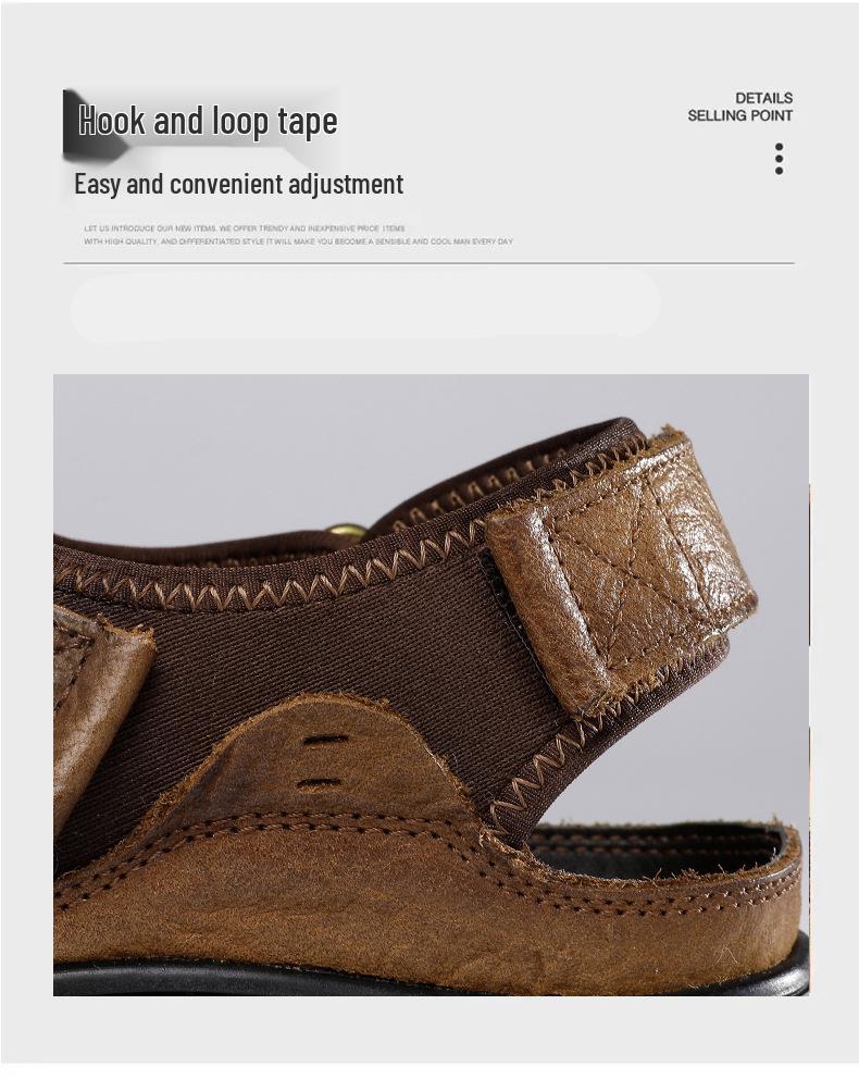 Men's 2022 Summer Lightweight Breathable Outdoor Casual Closed-Toe Beach Sandals
