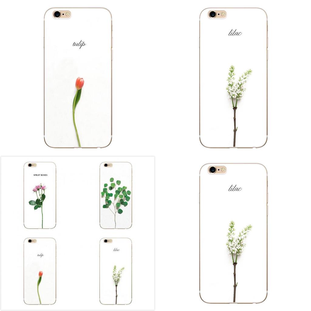 For Iphone 6 6s 7 7s Case With Colorful Rose Tulip Patterned Creative Protective Cover For Kids
