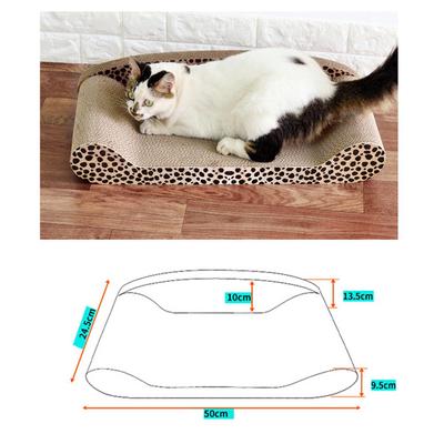 50cm Cat Scratching Pad Corrugated Paper Back Support Sofa Shape Cat Scratcher Lounge Pet Supplies