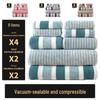 Wide Stripe Coral Fleece Towel Set: Bath, Face & Multi-piece Collection for Home