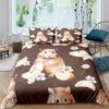 Copripiumino porcellino d'India king/queen size per bambini adolescenti ragazzi ragazze, simpatico cartone animato criceto roditore set biancheria da letto per camera da letto dormitorio