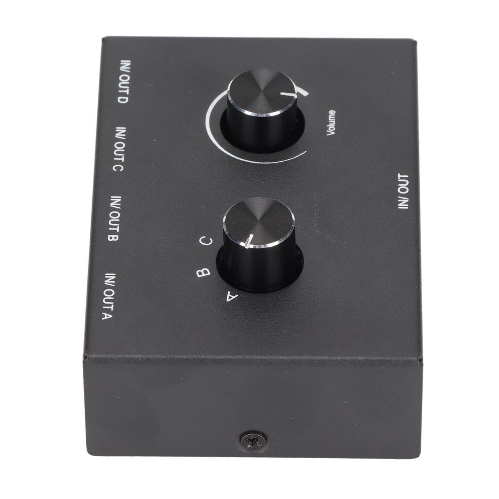 4 Ports 3.5mm Stereo Passive Switcher 1 In 4 Out 4 In 1 Out Converter for MP3 Headphones