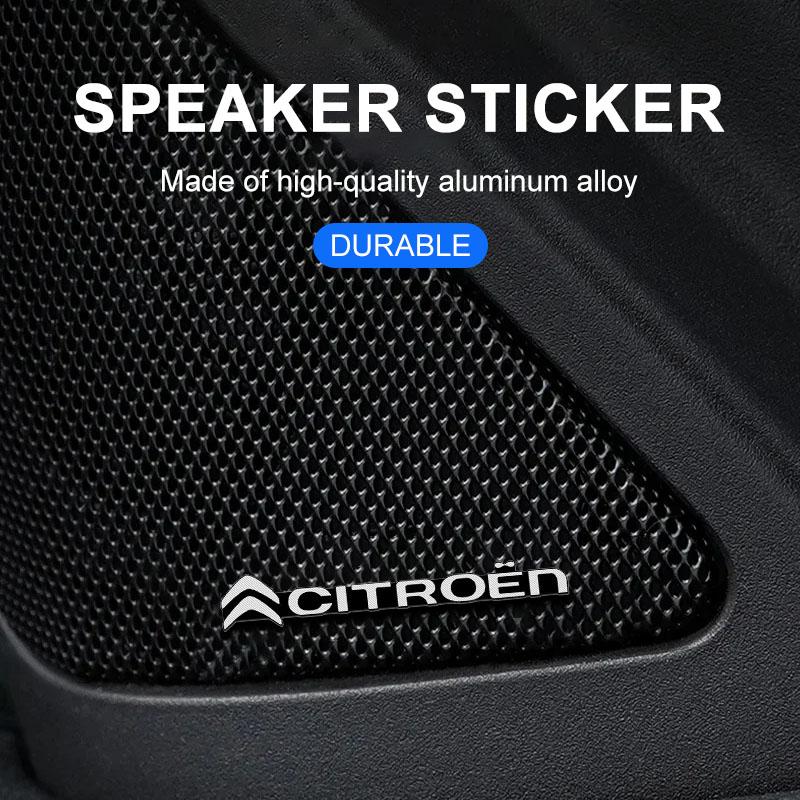 Car Audio Decorate 3D Aluminum Badge Emblem 3D Sticker For Citroen C1 C2 C3 C4 C5 C6 C8 C4L DS3 DS4 DS5 LS DS6 Grand Picasso