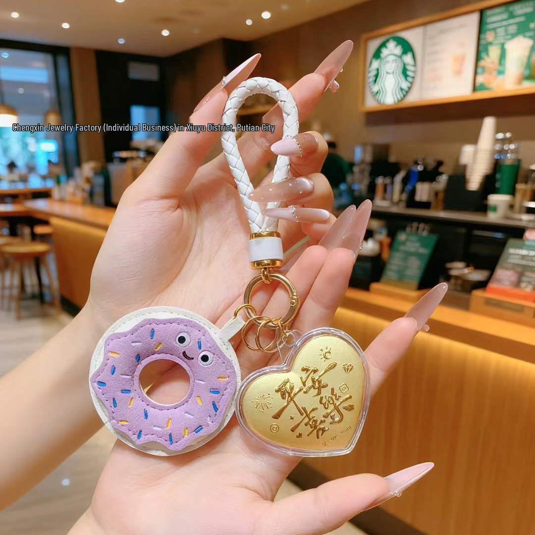 999 Pure Gold Princess Keychain - Get Rich Bag Pendant, Creative New Year Gift