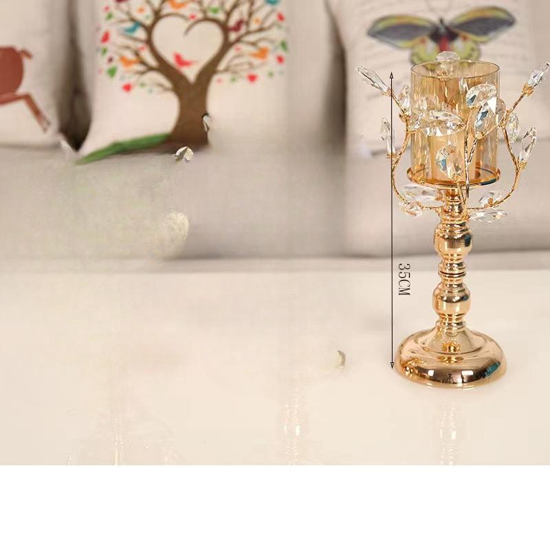 Luxury Candlestick Crafts Home Decor Hotel Desktop Christmas Candlestick Decor