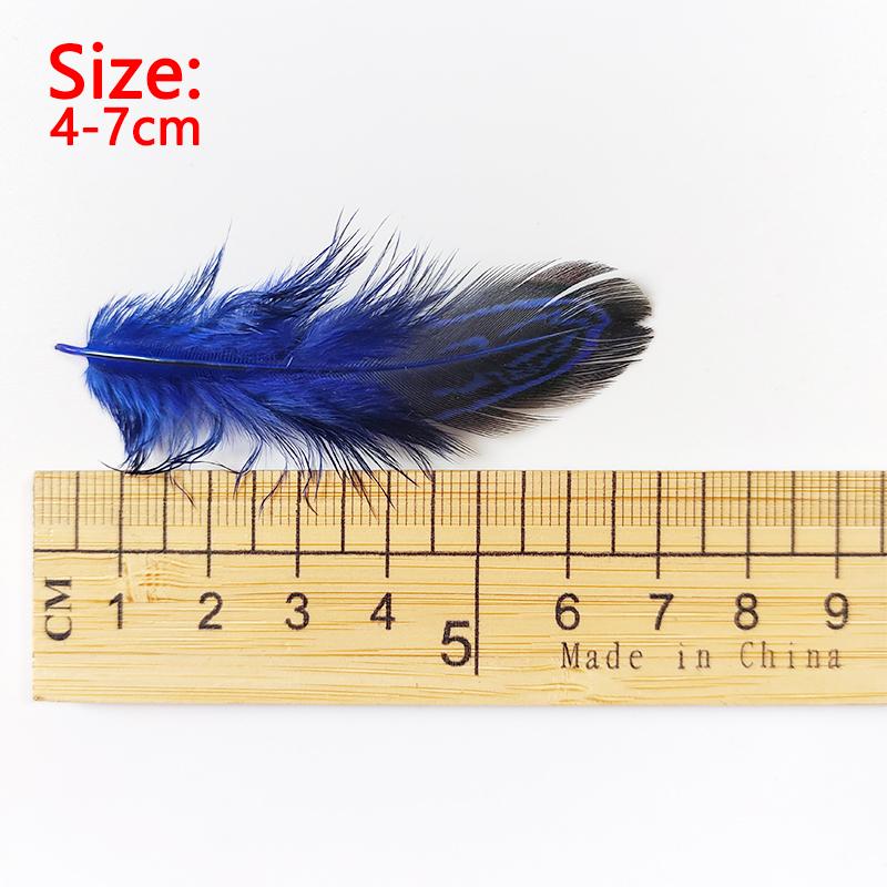 4-7cm Ringneck Pheasant Feathers For Hats Mix Lot Crafts Small Plumas Bulk Colored Decoration Chicken Flower Dreamcatcher 50pcs