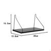 Ledge Shelf Wall Hanging Display Floating Mounted Wood Storage Rack for