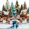 Christmas Snowman 3d Popup Card With Laser Cut Design For Holiday Gift Giving