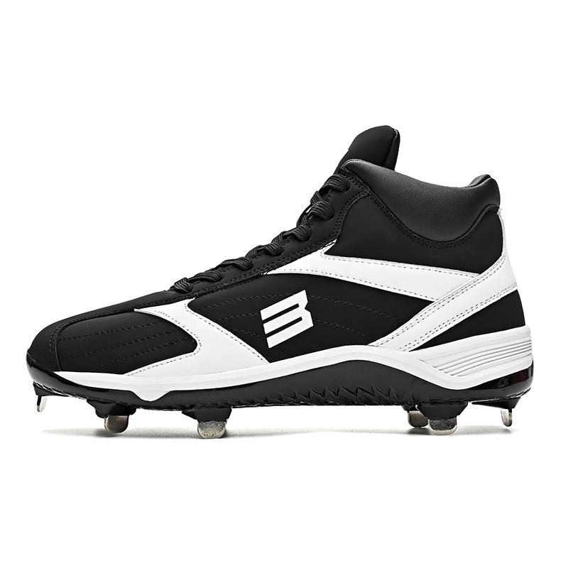 

2026 New Men Baseball Shoes Non Slip Spiked Baseball Sneakers High Top Softball Training Shoes Comfortable Outdoor Sneakers 39 чёрный
