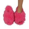 Men's and Women's Same Cotton Drag Couple's Slippers One-word Cross-hairy Design Slippers Winter Sweat-absorbing Anti-