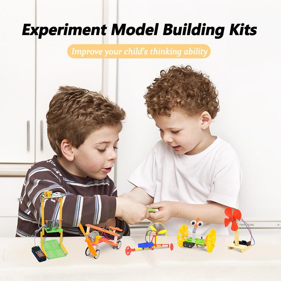 DIY Aerodynamic Speedboat Kits Electric Yacht Assembly Toy Physics Experiment Science Education Toys for Kids Gifts