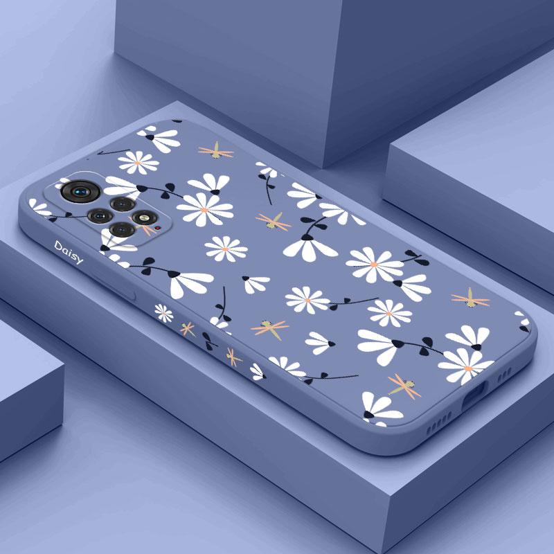 Daisies Fly Phone Case For Xiaomi Redmi Note 14 13 12 12S 11 11S 10 10A 10T 10S 9T 9 8 7 A1 Pro Plus 10C 4G 5G Silicone Cover