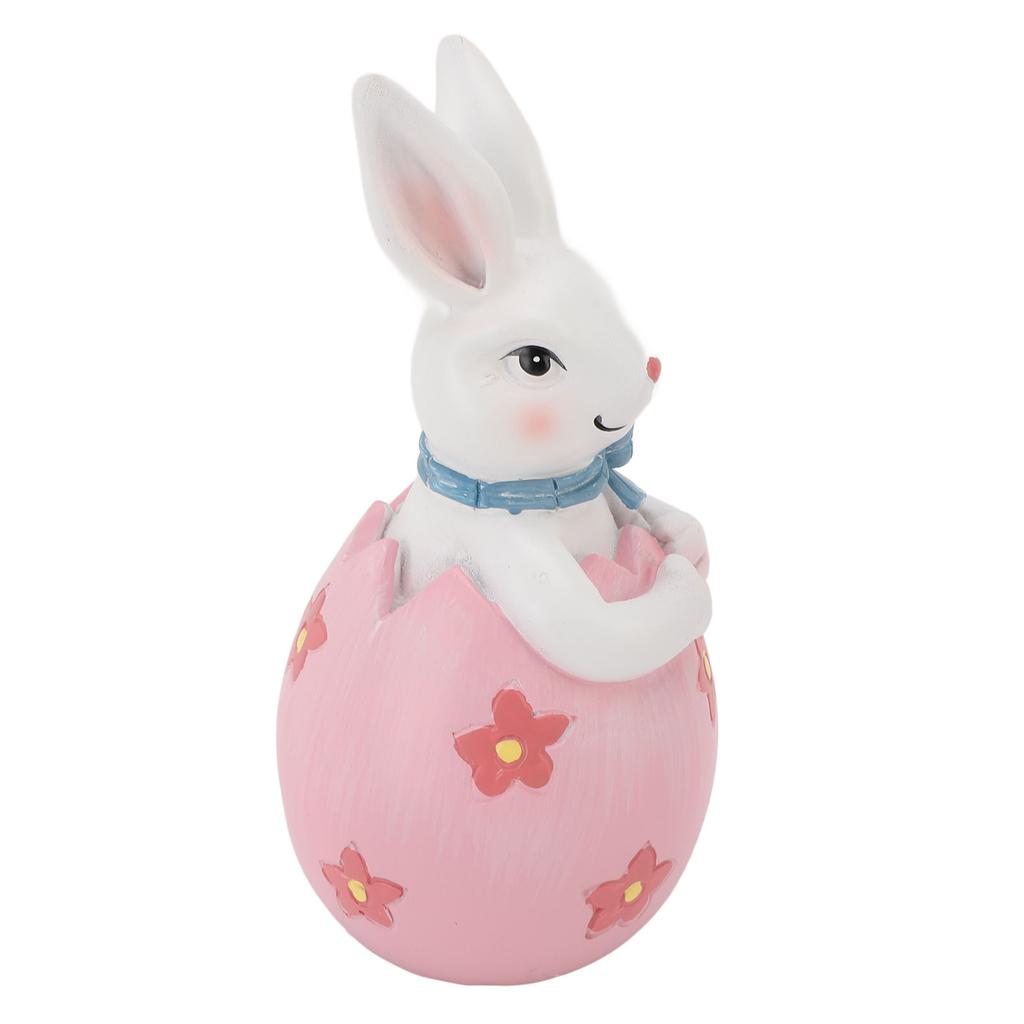 Easter Bunny Egg Decoration Resin Spring Easter Rabbit Decor Figurine Tabletop Decoration for Party