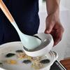 Silicone Wood‑handled  Ladle Solid Wood Ladle Kitchen  Scoop Serving Spoon  Cooking Stirring