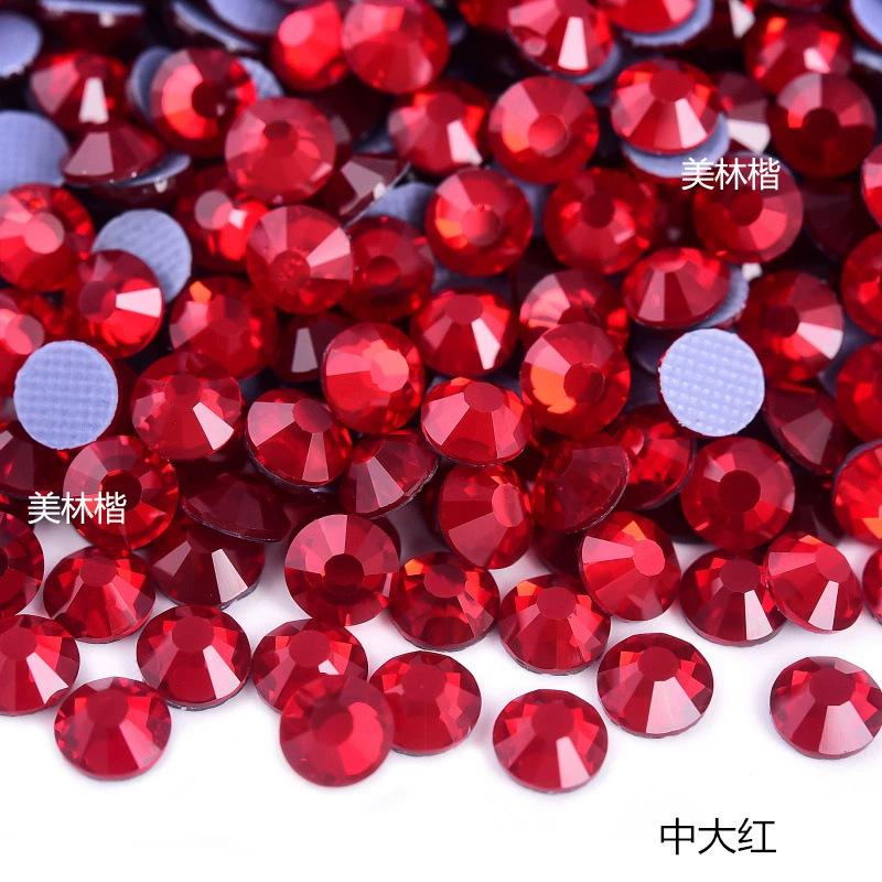 Imitation Austrian Hot Diamond Manicure Glass Flat Bottom Drill Adhesive Rhinestone Diy Clothing Accessories Hot Melt Adhesive Bottom Drill