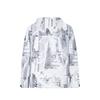 Anta Full Print Zip-Up Hooded Comfortable Breathable Sports Windbreaker Men outerwear Pure-White 152427617-4