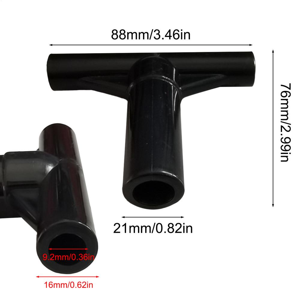 

Trampoline Parts Protective Tube Quick Connect Trampoline Enclosure Replacement Trampoline Pole Caps Expansion Fittings Fixed чёрный
