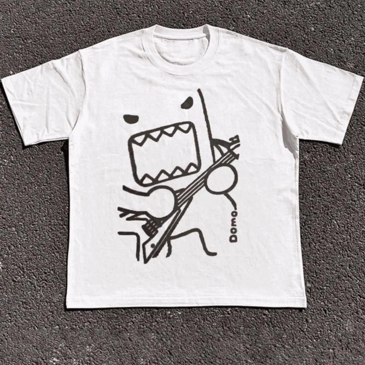 

Літня Модна Y2K Kawaii Оверсайз Футболка Чоловіча Жіноча Бавовняна Ретро Принт Вільного Крою Смішна Графічна Футболка Унісекс Парний Вуличний Одяг 4XL