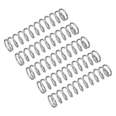 10Pcs Silver Tone Extended Compressed Springs Compression Spring  Shop and Home Repairs