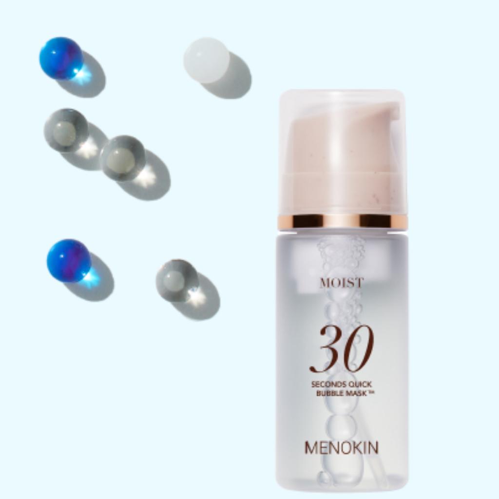 Menokin 30-Second Quick Bubble Mask (6 Types) - Korean Skincare, Instant Glow, 30s Mask