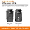 Toyota 2026 Új Keréktárcsa Borítás Autó Kulcstartó Tok Fedél Ház Toyota C-HR Hilux Fortuner Land Cruiser 200 Camry Corolla Crown R-hez