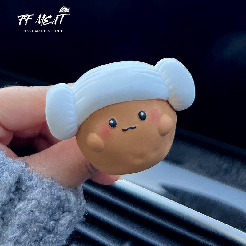 

Cute and Adorable Potato-Shaped Car Air Freshener with Green Onions for Car Dashboard Vent Diffuser Decoration Clip Gift Potato Egg Rolls(Essential Oil Bottle 5ml)