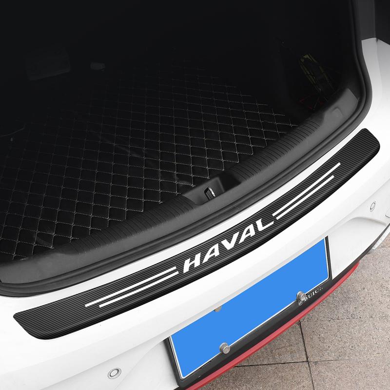 5Pcs Leather Car Door Decals Carbon Fiber Threshold Anti Scratch For Great Wall Haval H6 Dargo M6 H9 H6S F7 F7X Jolion X DOG XY
